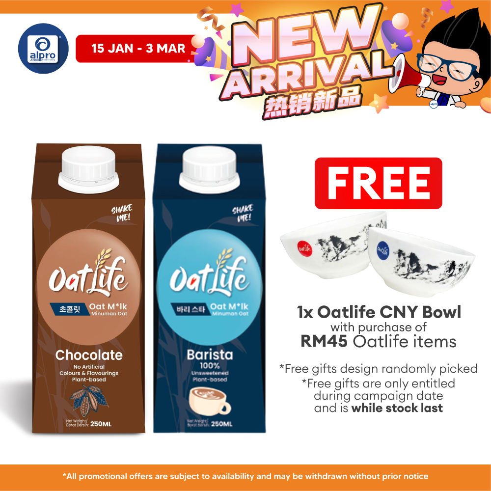 Oatlife Oat Milk (Barista/ Chocolate) 250mL | Smooth Premium Oat Milk OatLife