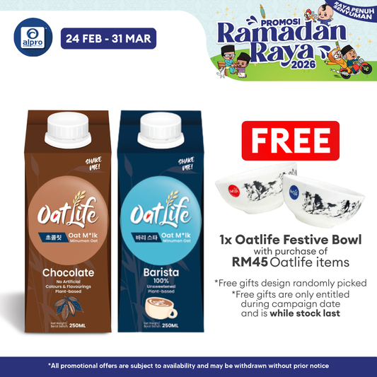 Oatlife Oat Milk (Barista/ Chocolate) 250mL | Smooth Premium Oat Milk OatLife