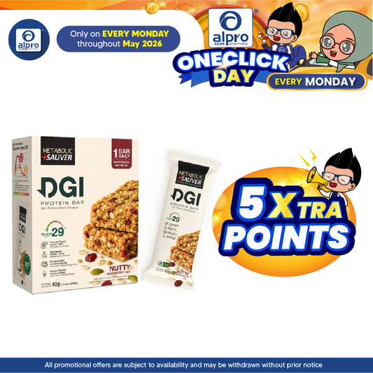 Metabolic+ Sauver DGI Protein Bar 40g 6s | Balanced Nutrition Metabolic