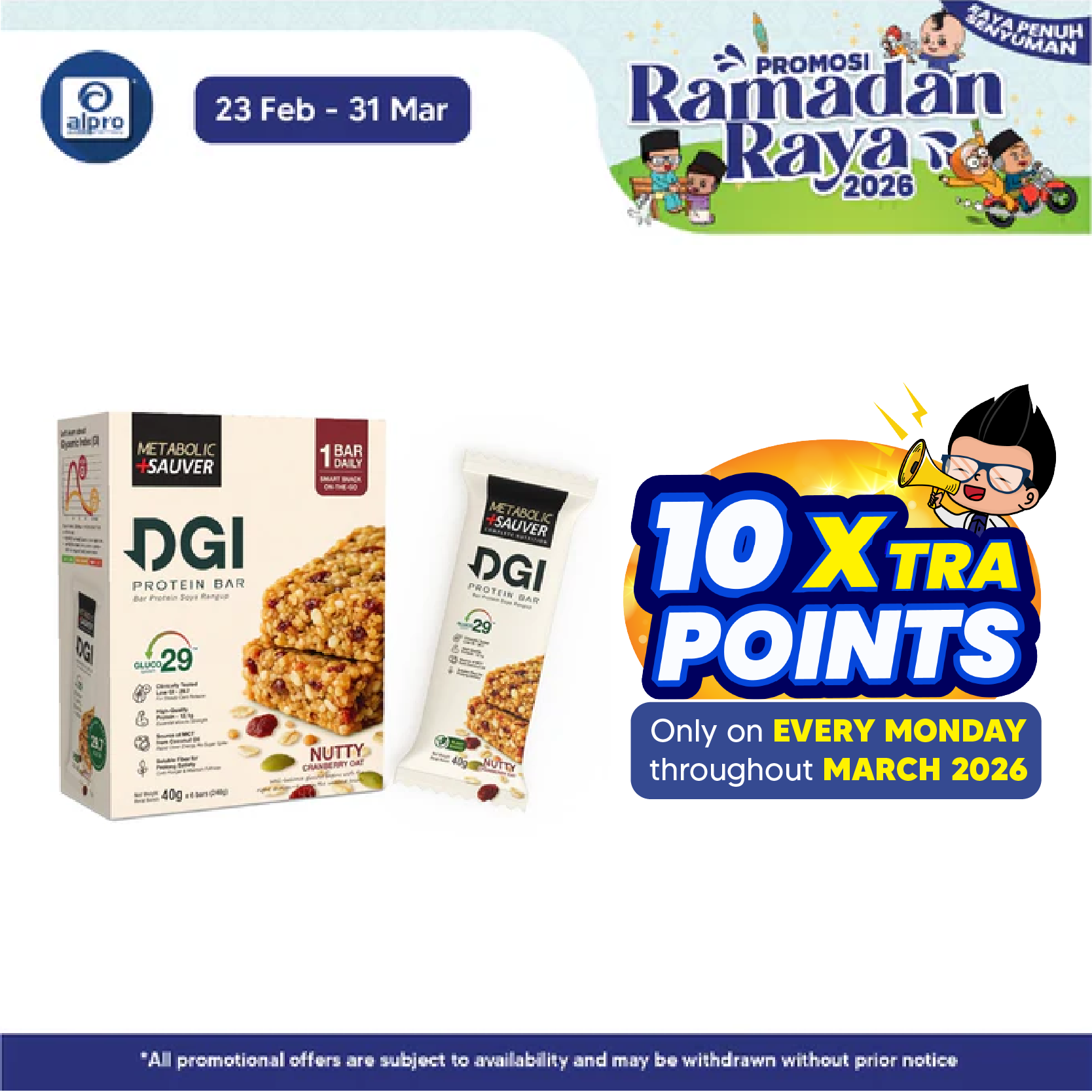 Metabolic Sauver DGI Protein Bar 40g 6s | Balanced Nutrition Metabolic