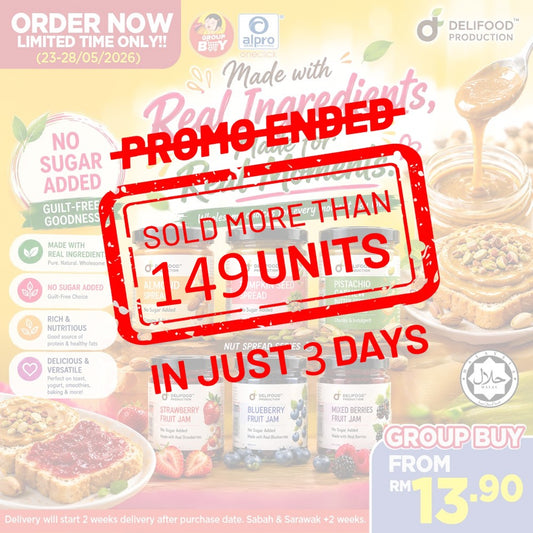 [Group Buy Delivery Starts: 29/6/2026] Delifood Spread Jam Group Buy