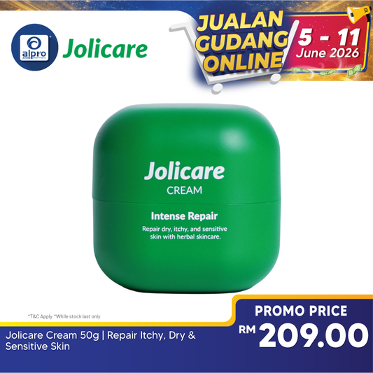 Jolicare Cream 50g | For Itchy, Dry & Sensitive Skin Jolicare