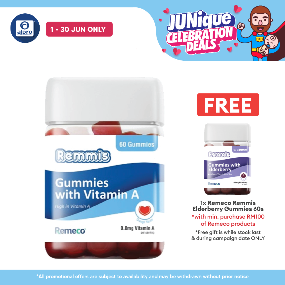 Remeco Remmis Vitamin A Gummies 60s | Support Overall Vision Health Remeco