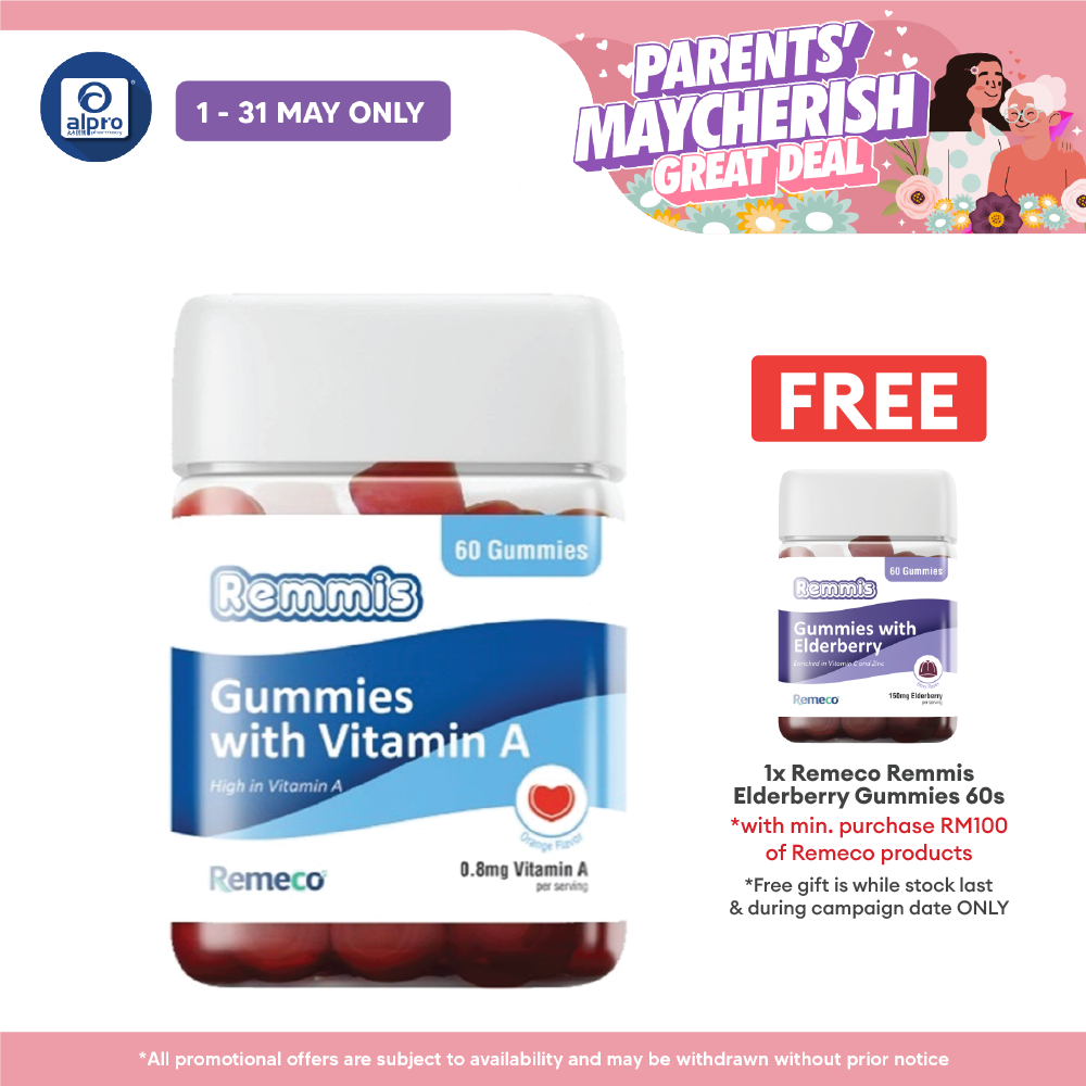 Remeco Remmis Vitamin A Gummies 60s | Support Overall Vision Health Remeco