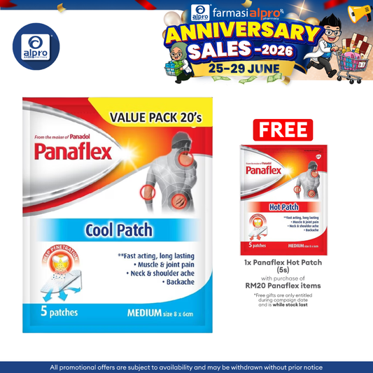 Panaflex Cool Patch 20's | Provides Temporary Muscular Relief Panaflex