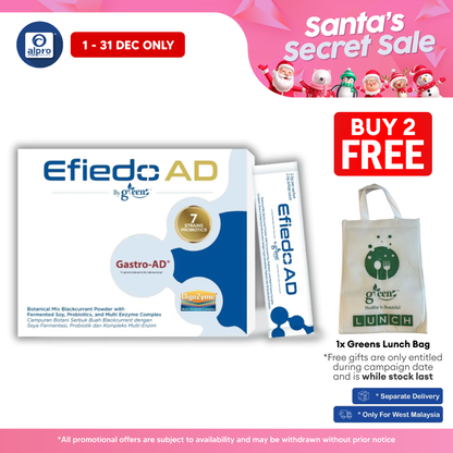 GREENS Efiedo AD Gastric Relief Powder 2.5g ×15s | Helps Relieve Stomach Pain & Acid Reflux GREENS