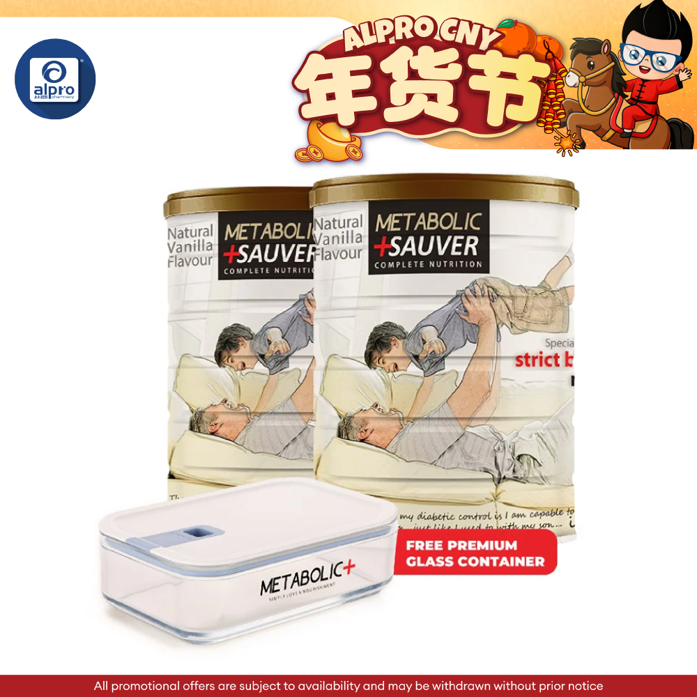 Metabolic + Sauver Vanilla 700g Twin Pack with Gift Metabolic+