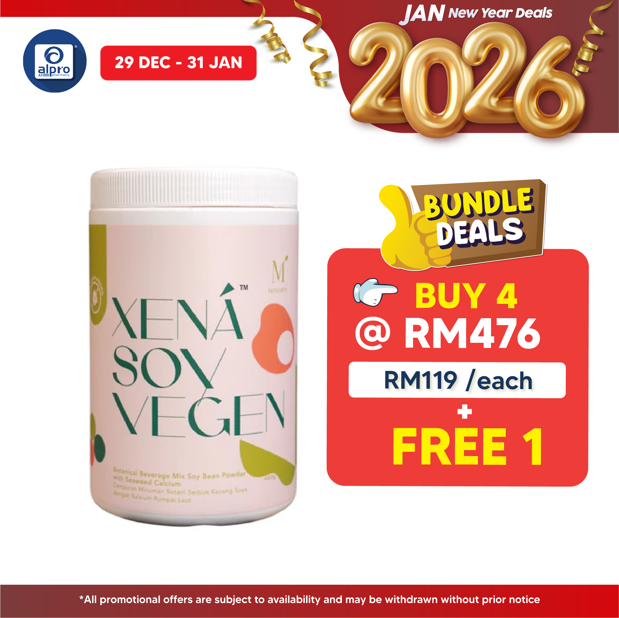 MINERVA Soy Vegen (Bottle) 400g | Natural Collagen Minerva