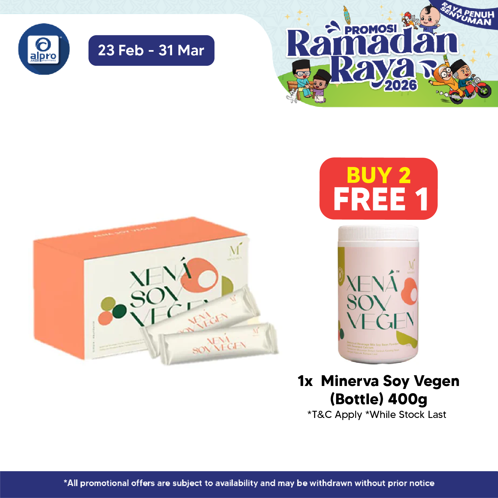 MINERVA Soy Vegen (30 Sachets) | Natural Collagen Minerva