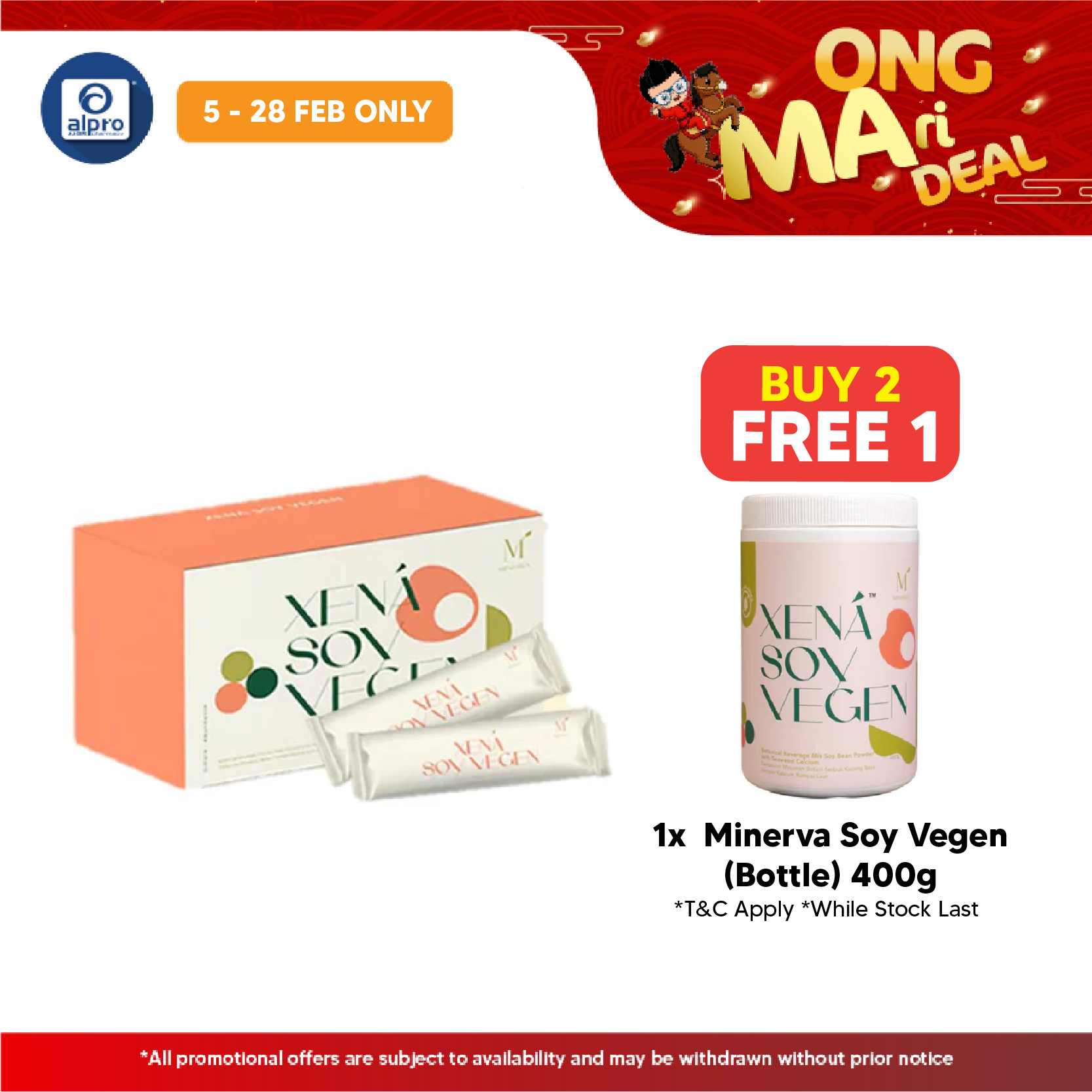 MINERVA Soy Vegen (30 Sachets) | Natural Collagen Minerva