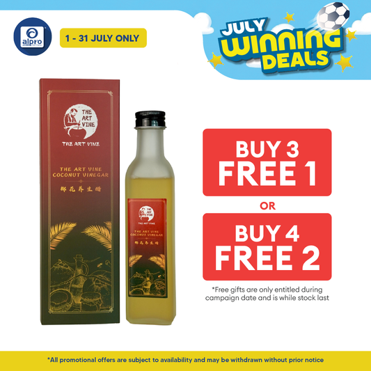 THE ART VINE Coconut Vinegar (Bottle) 250g | Pure Natural The Art Vine