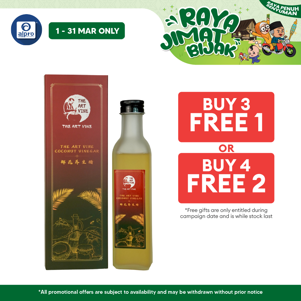 THE ART VINE Coconut Vinegar (Bottle) 250g | Pure Natural The Art Vine