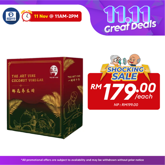 THE ART VINE Coconut Vinegar (28 Sachets) | Pure Natural 21st Century