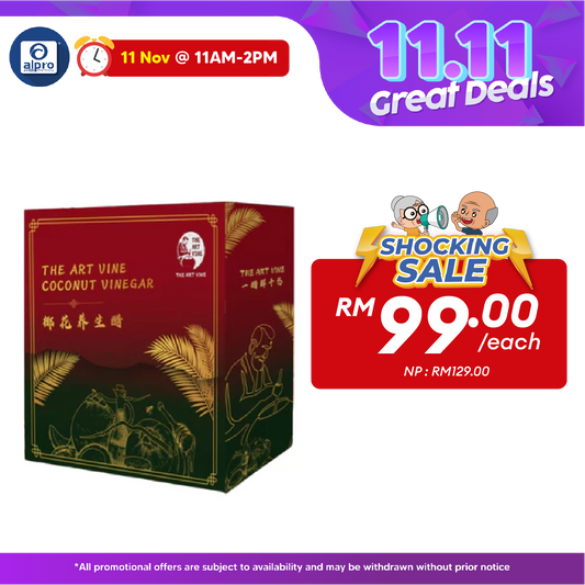 THE ART VINE Coconut Vinegar (28 Sachets) | Pure Natural 21st Century