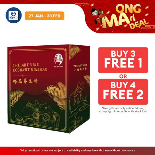 THE ART VINE Coconut Vinegar (28 Sachets) | Pure Natural The Art Vine