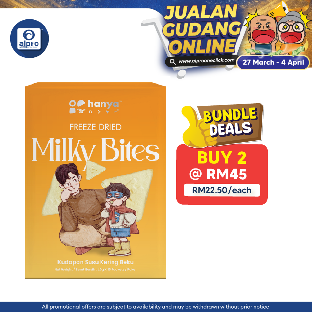 Hanya Freeze-Dried Milky Bites 3g X 15s | Nutritious & Delicious Hanya