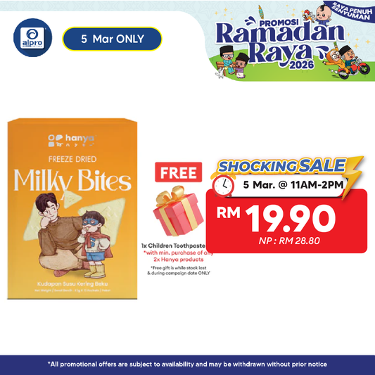 Hanya Freeze-Dried Milky Bites 3g X 15s | Nutritious & Delicious Hanya