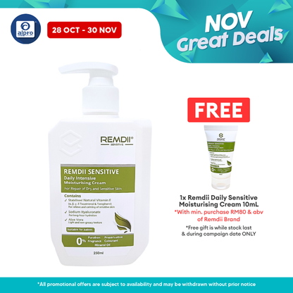 Remdii Sensitive Cream 250mL | Lightweight & Non-Oil Cream Remdii