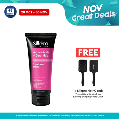 SilkPro Premium Treatment Mask 200mL | Repairs Damaged Gaps on Hair SilkPro