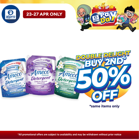 Ameco Professional Liquid Detergent 2kg (Hygienice White/ Fresh Shield/ Colour Care) AMECO