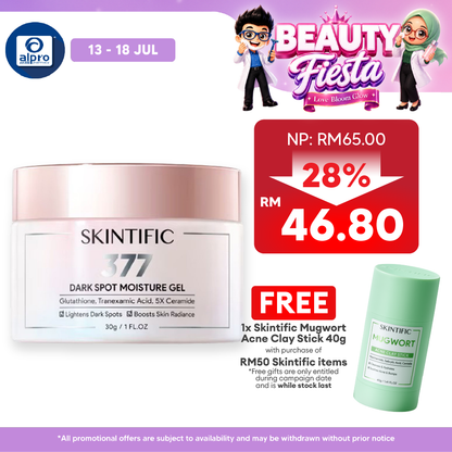 Skintific Symwhite 377 Dark Spot Moisture Gel 30g | Prevent Early Sign of Aging Skintific