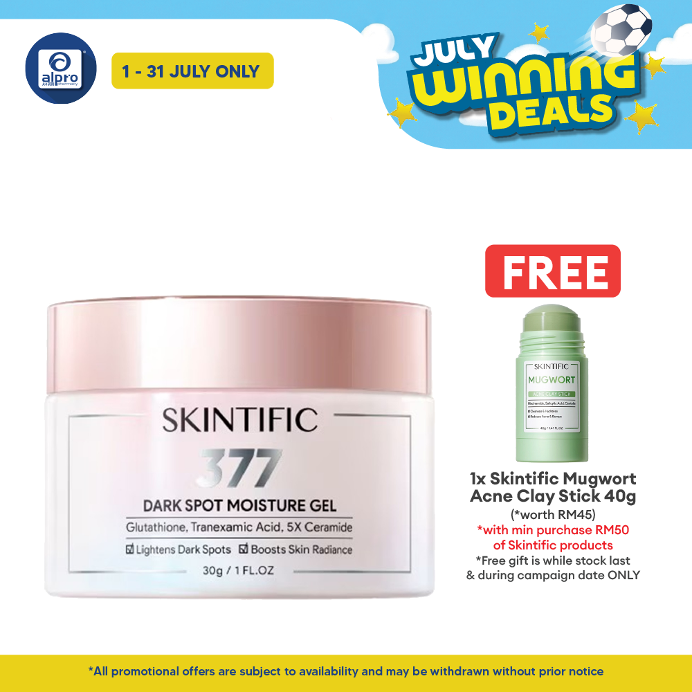Skintific Symwhite 377 Dark Spot Moisture Gel 30g | Prevent Early Sign of Aging Skintific