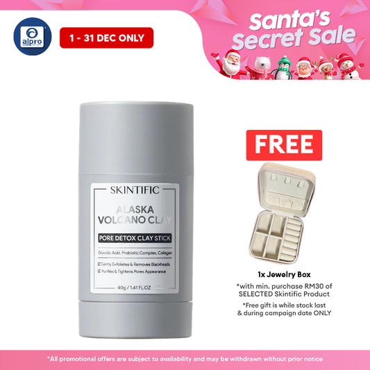 Skintific Alaska Volcano Clay Mask Stick 40g | Exfoliates Blackheads & Pores Skintific