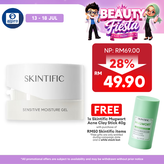 Skintific Sensitive Moisture Gel 40g | Maximise Soothing & Hydrating Skintific