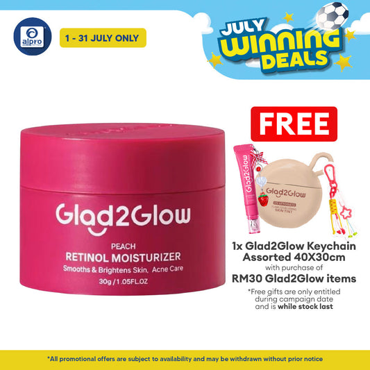 Glad2Glow Peach Retinol Moisturizer 30g | Prevent Signs of Premature Aging Glad2Glow