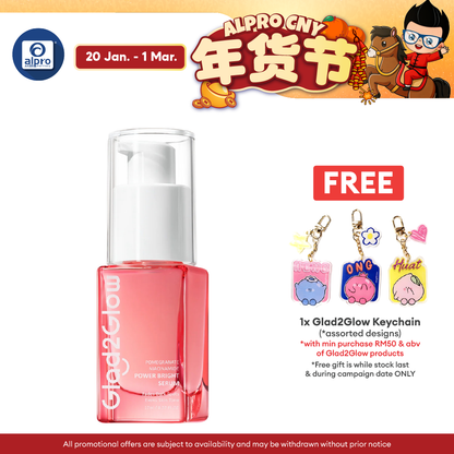 Glad2Glow Pomegranate 10% Niacinamide Power Bright Serum 17mL | Brighten & Strengthen Skin Barrier Glad2Glow