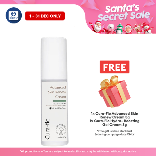 Cura-Fic Advanced Skin Renew Cream 30g | Powerful Anti-Aging Effect Cura-fic