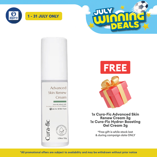 Cura-Fic Advanced Skin Renew Cream 30g | Powerful Anti-Aging Effect Cura-fic