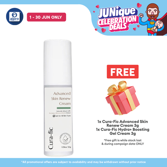 Cura-Fic Advanced Skin Renew Cream 30g | Powerful Anti-Aging Effect Cura-fic