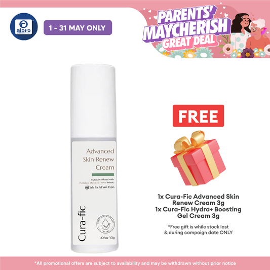 Cura-Fic Advanced Skin Renew Cream 30g | Powerful Anti-Aging Effect Cura-fic