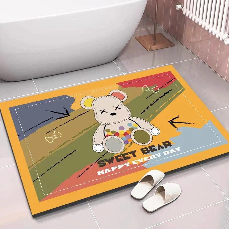[Group Buy Delivery Starts: 29/09/2025]  Soft Diatomite Floor Mat Anti-Slip 1s (Blue/ Grey/ Sweet Bear/ Galaxy/ Astronau Group Buy