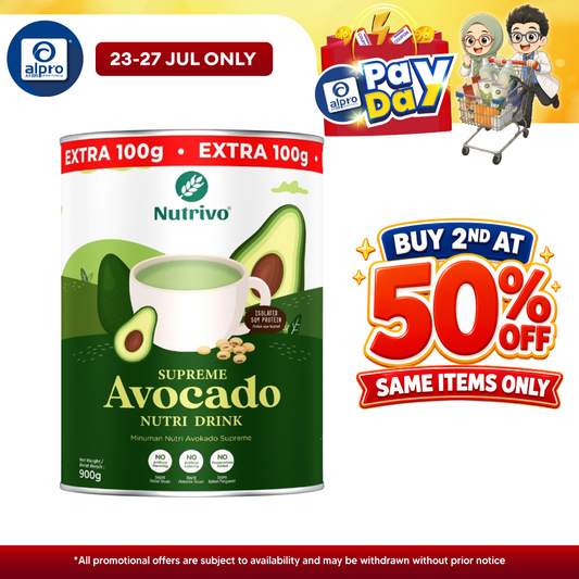 Nutrivo Supreme Avocado Nutri Drink 900g | High Fiber Nutrivo