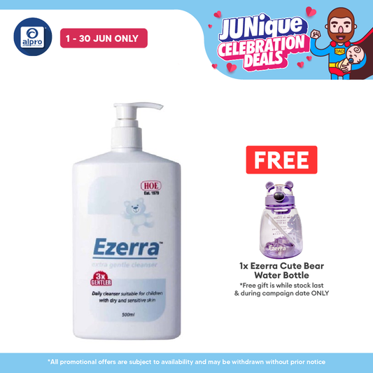 Ezerra Extra Gentle Cleanser 500ml | Moisten The Skin Ezerra