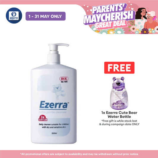 Ezerra Extra Gentle Cleanser 500ml | Moisten The Skin Ezerra