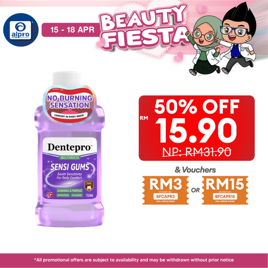 Dentepro Mouthwash Sensi Gums 750ml | Gentle Dentepro