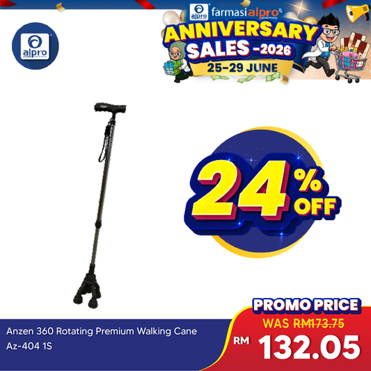 Anzen 360 Rotating Premium Walking Cane Az-404 1s | Better Balance Anzen