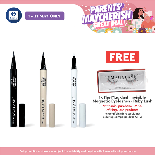 The Magxlash 2-in-1 Lash Bond Eyeliner (Black/ Dark Brown/ Clear) | Long Wearing & High Pigmentation THE MAGXLASH