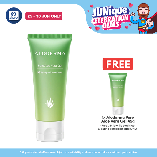 Aloderma Pure Aloe Vera Gel 114g | Helps Repair Dry Chapped Skin Aloderma