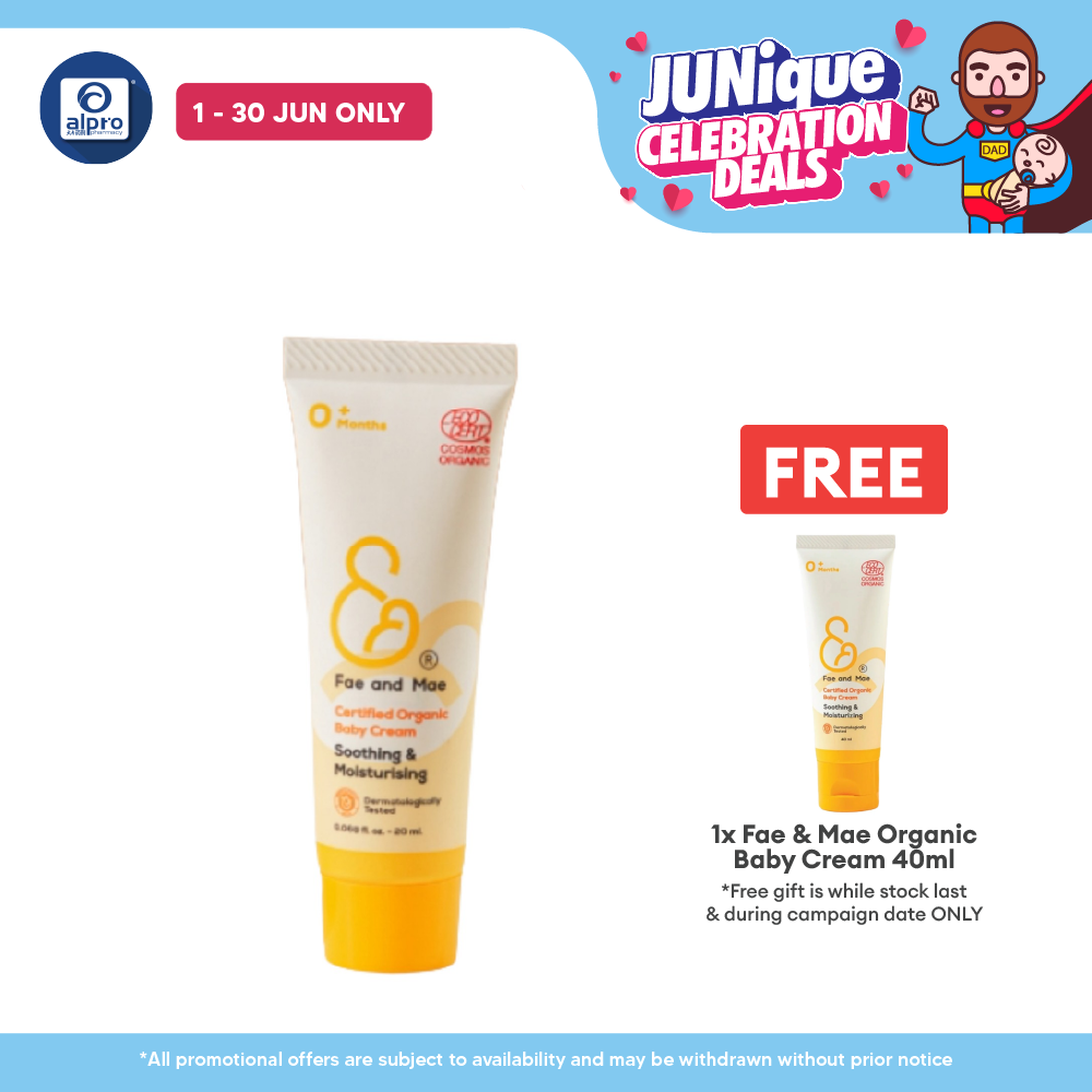 Fae & Mae Organic Baby Cream 20mL Fae and Mae
