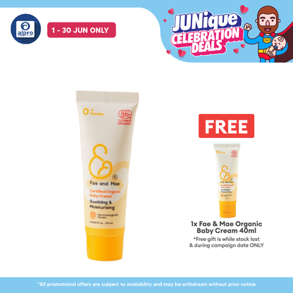 Fae & Mae Organic Baby Cream 20mL Fae and Mae