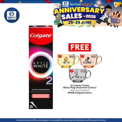 Colgate Optic White O2 Peach Osmanthus 85g Colgate