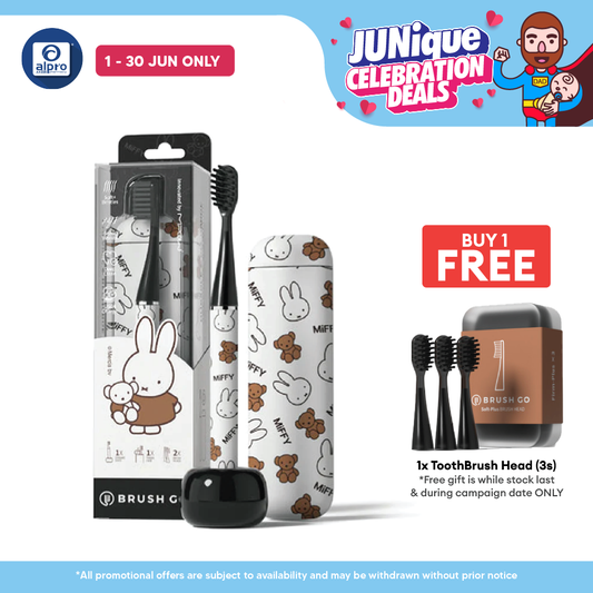 Mipow i4 Ci900s_B Slim Electric Toothbrush MIFFY Edition | Travel Case & Ceramic Holder Dock MIPOW