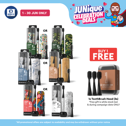 Mipow i4 Ci900s_B Slim Electric Toothbrush (PopArt/ ArmyCamo/ Voyager/ Woodgrain/ FloraBloom/ Carrara) MIPOW
