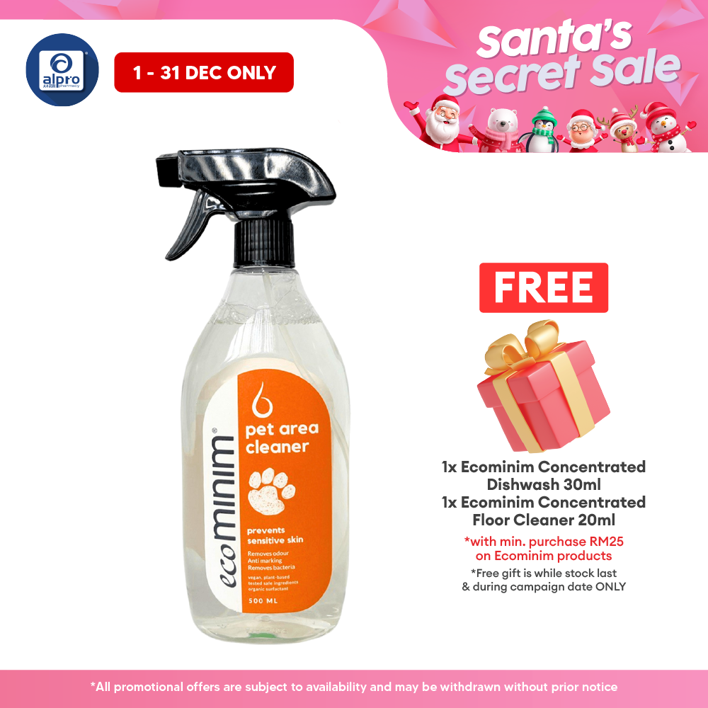 Ecominim Pet Area Cleaner 500mL | Plant Based Ingredients & Non-Toxic ECOMINIM