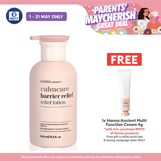 Hanna Ancient Calmcare Barrier Relief Lotion 340mL | Fast Absorbing with Deep Hydration Hanna Ancient