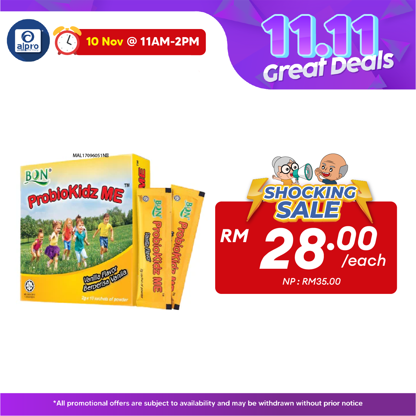 TCK BON ProbioKidz ME 10 Sachets | Supports Children Digestive System TCK BON